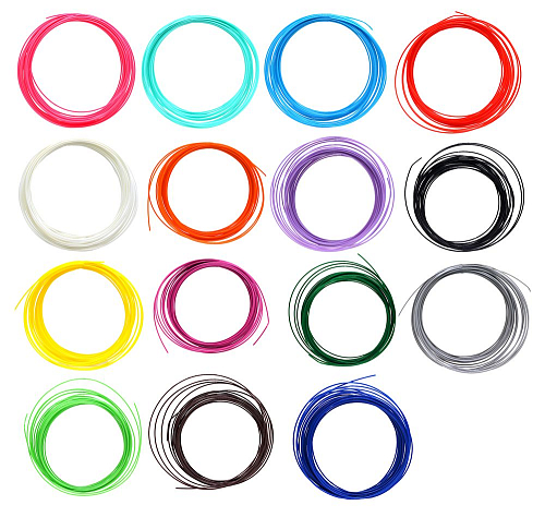 Нити ABS15-10 пластик для 3Д ручек, 15 цветов по 10 метров
